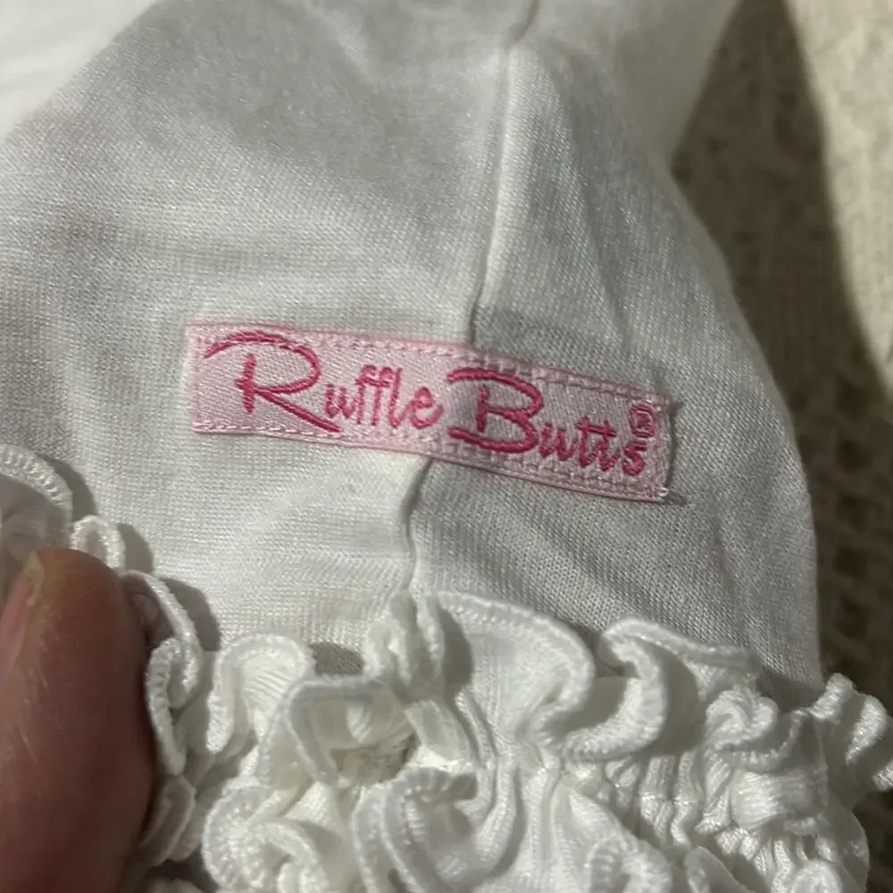 Ruffle butts 5 white sleeveless long ruffled hemline Layering perfection NWT